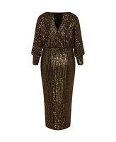 City Chic Plus Tilly Sequin Dress