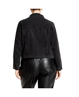 City Chic Plus Tia Denim Jacket