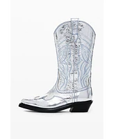 Desigual Women's Metallic cowboy boot