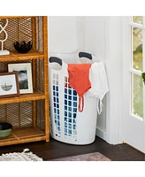 Gracious Living Easy Carry Flex 87 L Plastic Laundry Hamper (3 Pack)