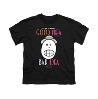 Animaniacs Boys Good Idea Bad Short Sleeve Juvenile Tee / T-Shirt