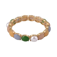 Laundry by Shelli Segal Multi Color Cab Stretch Bracelet