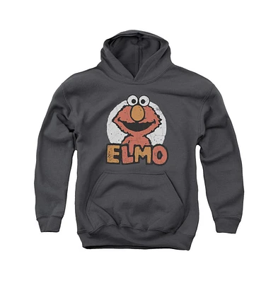 Sesame Street Boys Youth Elmo Name Pull Over Hoodie