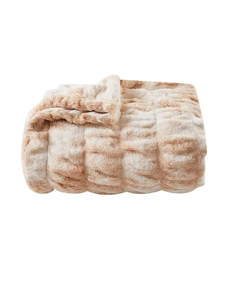 Faux Fur Reversible Throw Blanket