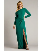 Tadashi Shoji Arison Pleated Draped Gown