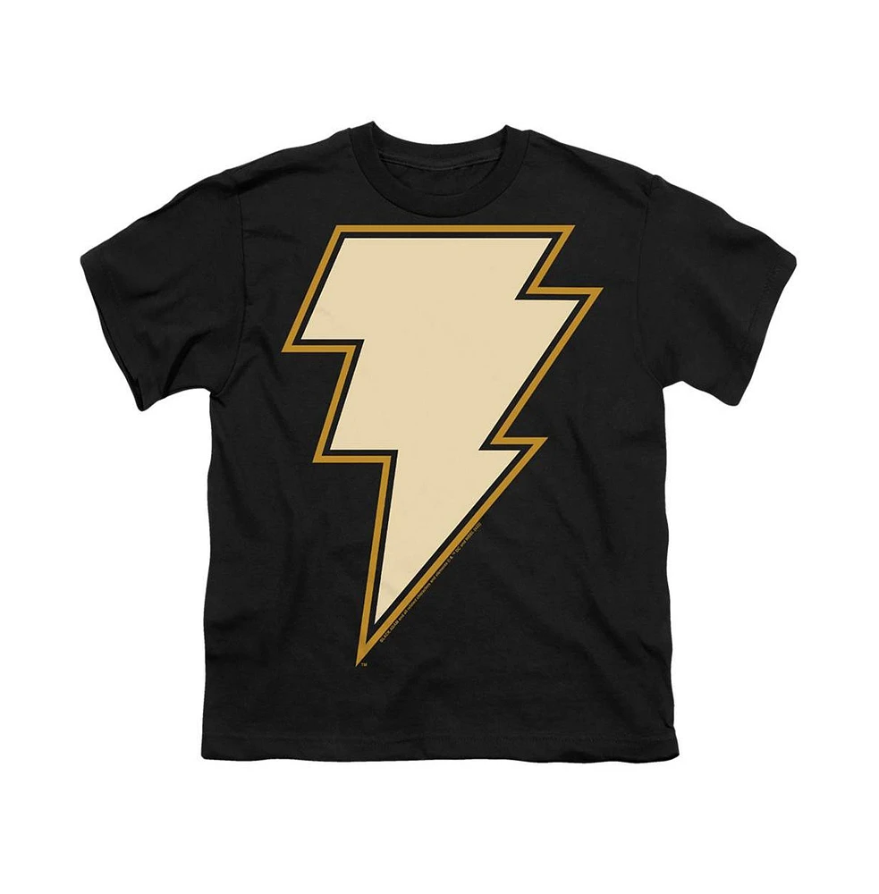 Black Adam Boys Chest Emblem Short Sleeve Tee / T-Shirt