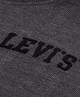 Levi's Big Boys Branded Jacquard Crewneck Sweatshirt