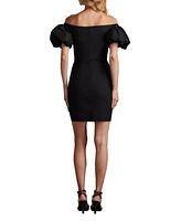 Tadashi Shoji Women's Sofie Puff Sleeve Mini Dress