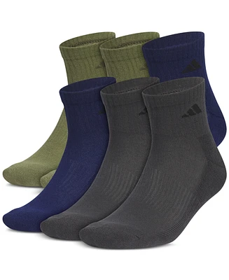 adidas Men's 6pk. Athletic Cushioned Quarter Socks