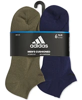adidas Men's 6pk. Athletic Cushioned No-Show Socks