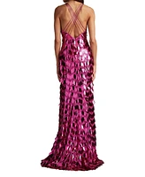 Tadashi Shoji Women's Madysin Sequin Fringe Gown