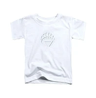 Green Lantern Boys White Logo Short Sleeve Juvenile Tee / T-Shirt