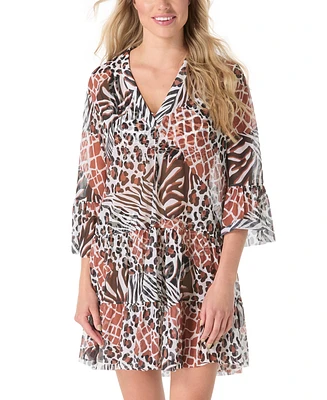 Coco Reef Women's Enchant Printed Cover-Up Dress