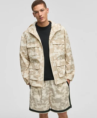 Mode of One Men's Camouflage Hooded Full-Zip Ripstop Jacket, Exclusively at Macy's