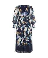 City Chic Plus Selena Print Maxi Dress