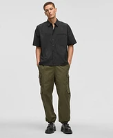 Mode of One Men's Relaxed Fit Short-Sleeve Button-Front Nylon Shirt, Exclusively at Macy's