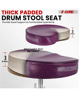 5 Core Drum Throne Padded Guitar Stool Saddle Drummer Seat for Adults & Kids