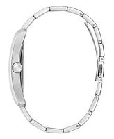 Guess Men's Analog Silver Tone Stainless Steel Watch, 34mm