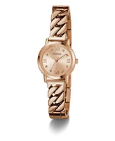 Guess Women's Analog Rose Gold Tone Steel Watch, 25mm