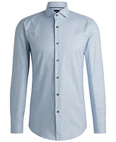 Boss by Hugo Men's Printed Slim Fit Dress Shirt