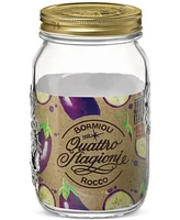 Bormioli Rocco Quattro Stagioni 67-Oz. Wide-Mouth Glass Jar, Set of 6