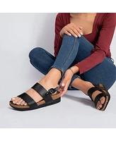 Aerothotic Tori Casual Non-Slip Comfy Leather Platform Sandals