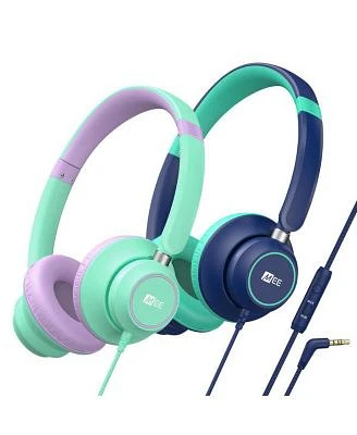 Mee Audio Kidjamz Kj45 Safe Listening Headphones For Kids W Inline Microphone 2 Pack