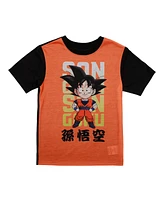 Dragon Ball Z Big Boys Dragonball Son Goku Youth 2-Piece Short-Sleeve Pajama Set-14/16