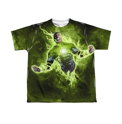 Green Lantern Boys Inner Strength Short Sleeve Poly Crew Tee / T-Shirt