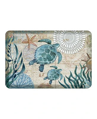 Laural Home Bay Turtles Anti-Fatigue Kitchen Mat, 20" x 30"