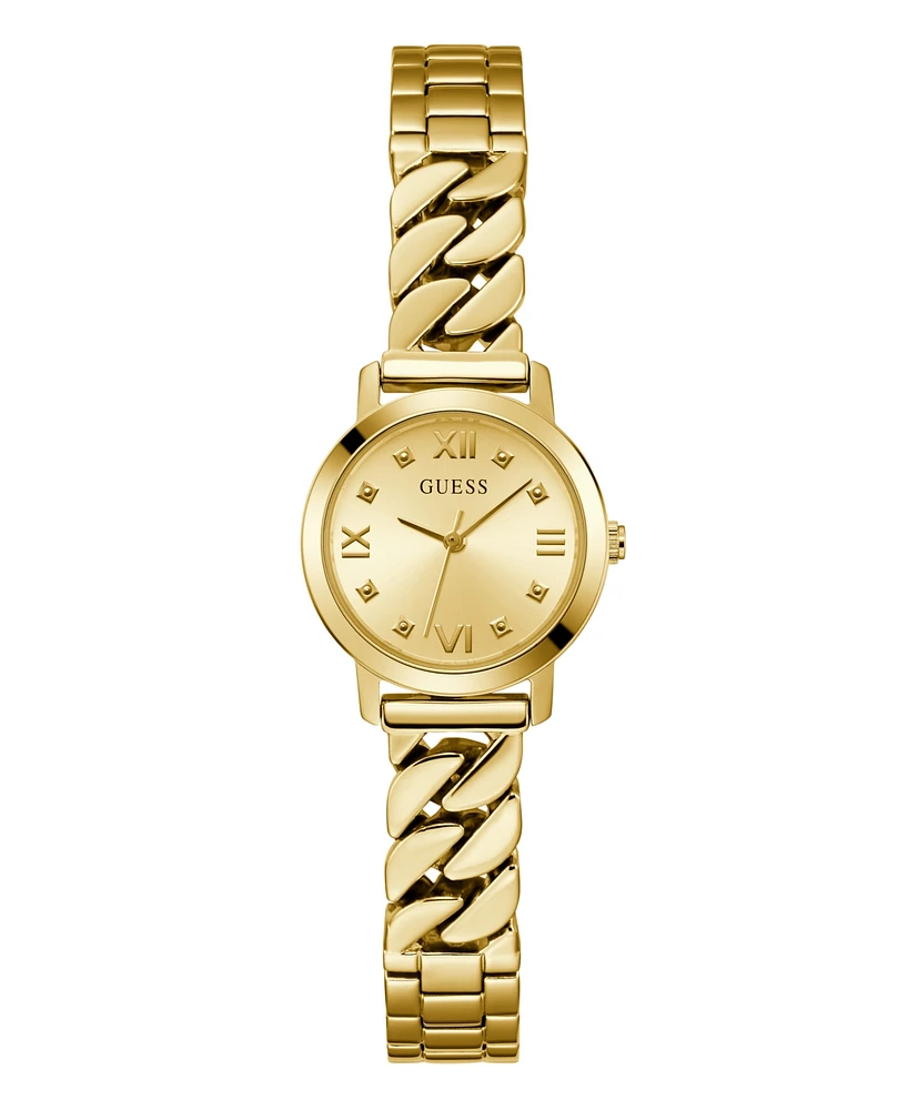 Guess Women's Analog Gold Tone Steel Watch, 25mm