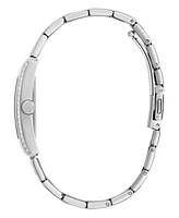 Guess Women's Analog Silver Tone Stainless Steel Watch, 27mm