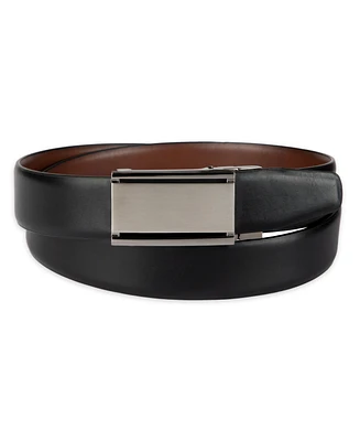 Alfani Men's 2-In-1 Reversible AlfaTech Custom Fit Pressure Locking Plaque Buckle Belt