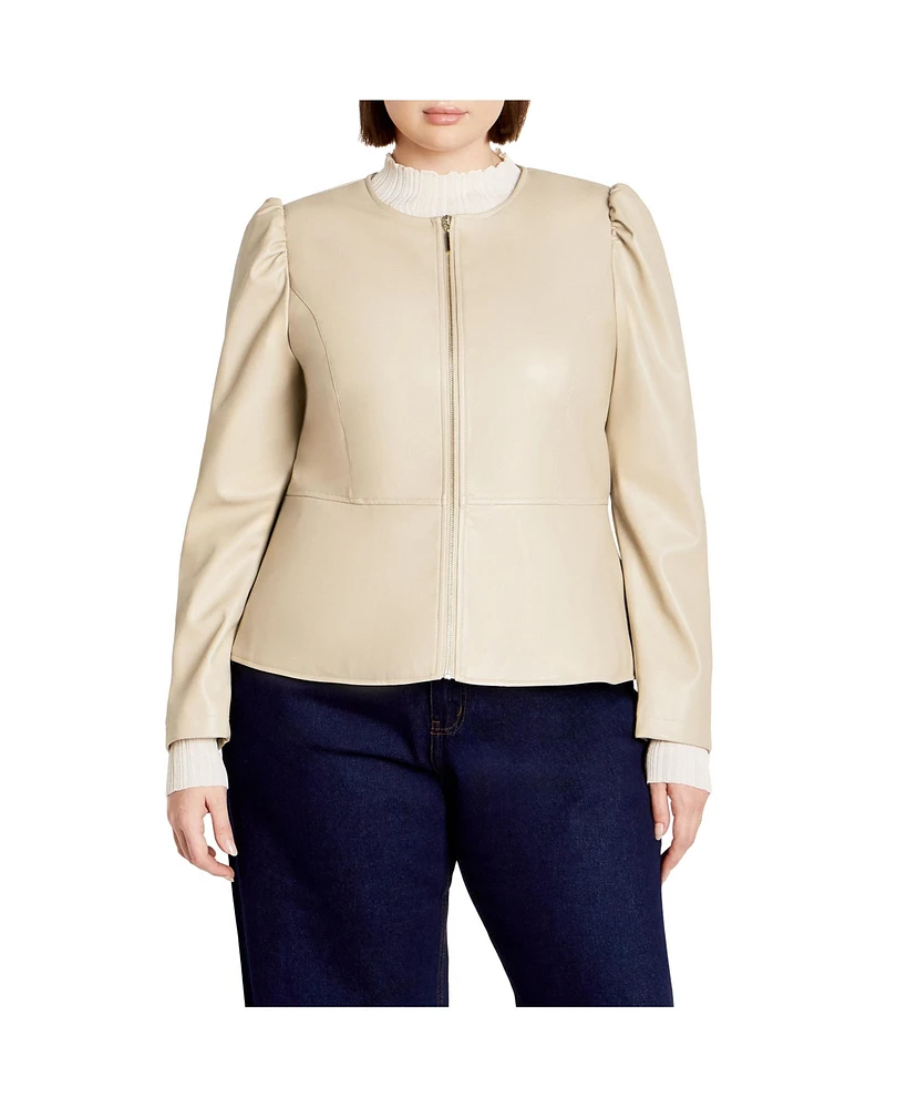 City Chic Plus Mysteria Jacket