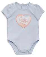 Guess Baby Girls Two Short Sleeve Bodysuits and Corresponding Shorts, 3-Piece Set