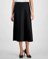 Bar Iii Women's Satin Pull-On Midi Skirt, Exclusively at Macy's