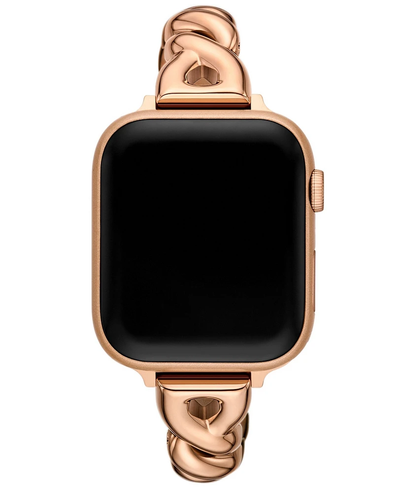 Kate Spade New York Women's Rose Gold-Tone Stainless Steel Band for Apple Watch, 38/40/41/42/44/45mm