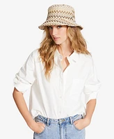 Steve Madden Straw Bucket Hat