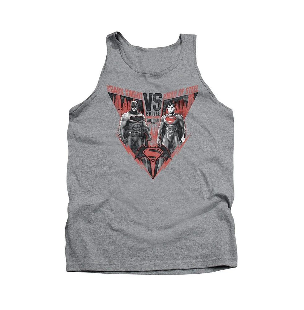 Batman V Superman Men's Batlle For Gotham Adult Tank Top