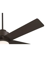 Casa Vieja 52" Grand Palm Oil Rubbed Bronze Led Damp Rated Fan