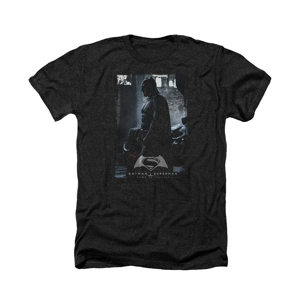 Batman V Superman Men's Bat Poster Adult Heather Tee / T-Shirt