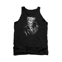 Batman Men's Jokers Splatter Smile Adult Tank Top