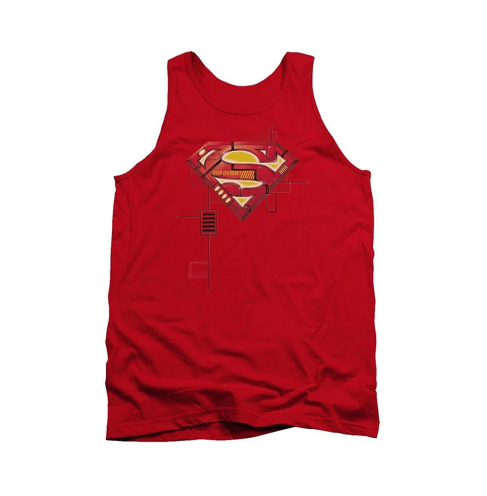 Superman Men's Super Mech Shield Adult Tank Top