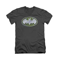 Batman Men's Circuits Logo Short Sleeve Adult V Neck Tee / T-Shirt