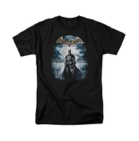 Batman Big & Tall Arkham Asylum Game Cover Short Sleeve Adult Tee / T-Shirt