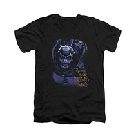 Batman Men's Arkham Asylum Arkham Bane Short Sleeve Adult V Neck Tee / T-Shirt