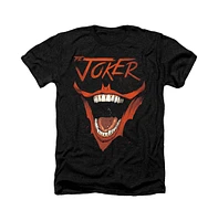 Batman Men's Joker Bat Laugh Adult Heather Tee / T-Shirt