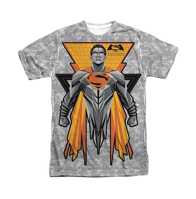 Batman V Superman Men's Super Tech Sub Short Sleeve Adult Poly Crew Tee / T-Shirt