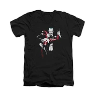 Batman Men's Harley And Joker Short Sleeve Adult V Neck Tee / T-Shirt