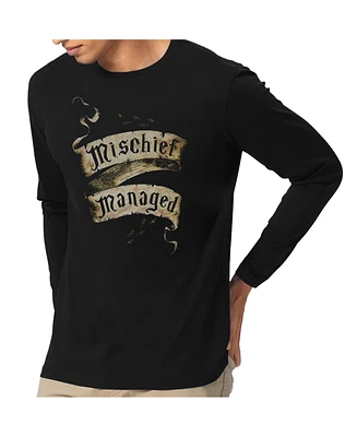 Harry Potter Mens Mischief Managed Long Sleeve Adult Tee / T-Shirt